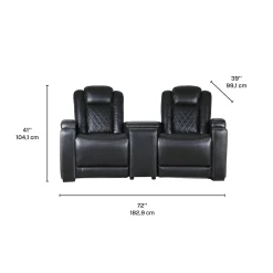 2 fauteuils modulaires électriques inclinables avec console en angle et porte-gobelets - 3 mcx