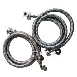 2 tuyaux de raccord flexibles pour laveuse