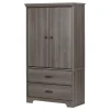 Armoire 2 portes avec tiroirs - South Shore