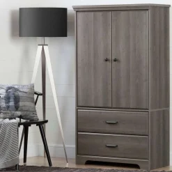 Armoire 2 portes avec tiroirs - South Shore