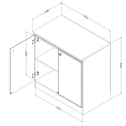 Armoire de rangement 2 portes - South Shore