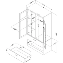 Armoire penderie - South Shore