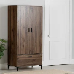 Armoire penderie avec portes et tiroir - South Shore