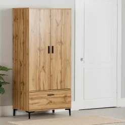 Armoire penderie avec portes et tiroir - South Shore