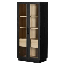 Armoire vitrée avec tiroir - South Shore