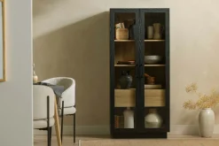 Armoire vitrée avec tiroir - South Shore