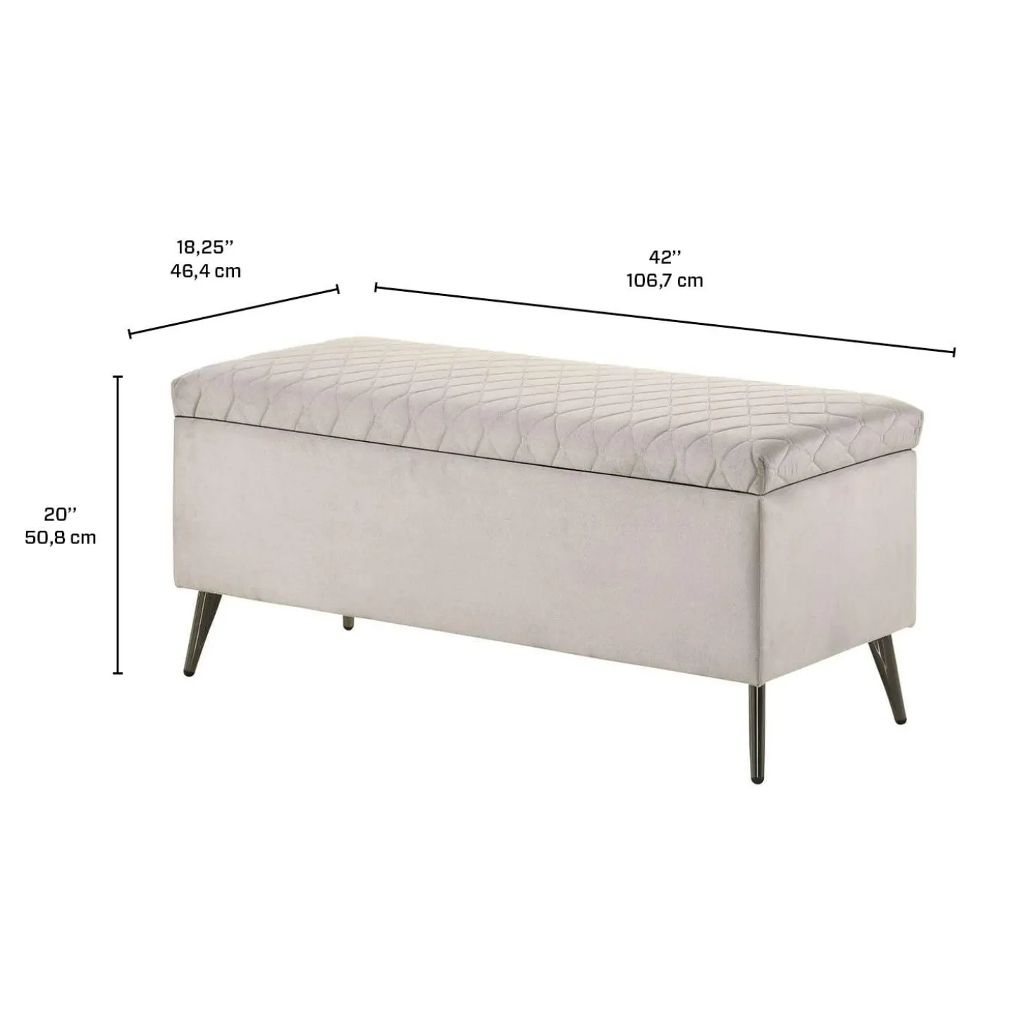 Banc avec rangement