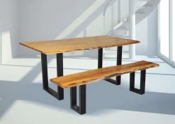 Banc en bois massif 67"