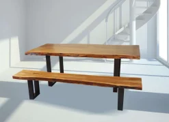 Banc en bois massif 84"