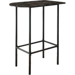 Bar maison - 24"x 36", marbre gris, métal charbon - Monarch