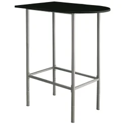 Bar maison - 24"x 36", noir, métal argent gagne-place - Monarch