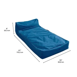 Bean bag flottant pour la piscine - bleu