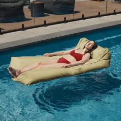 Bean bag flottant pour la piscine - beige