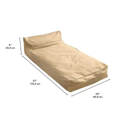 Bean bag flottant pour la piscine - beige