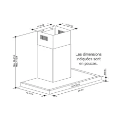 BROAN Hotte cheminée Cheminée Acier inoxydable 30