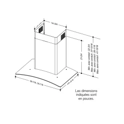 BROAN Hotte cheminée Cheminée Acier inoxydable 30