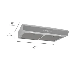 BROAN Hotte Standard Acier inoxydable 30