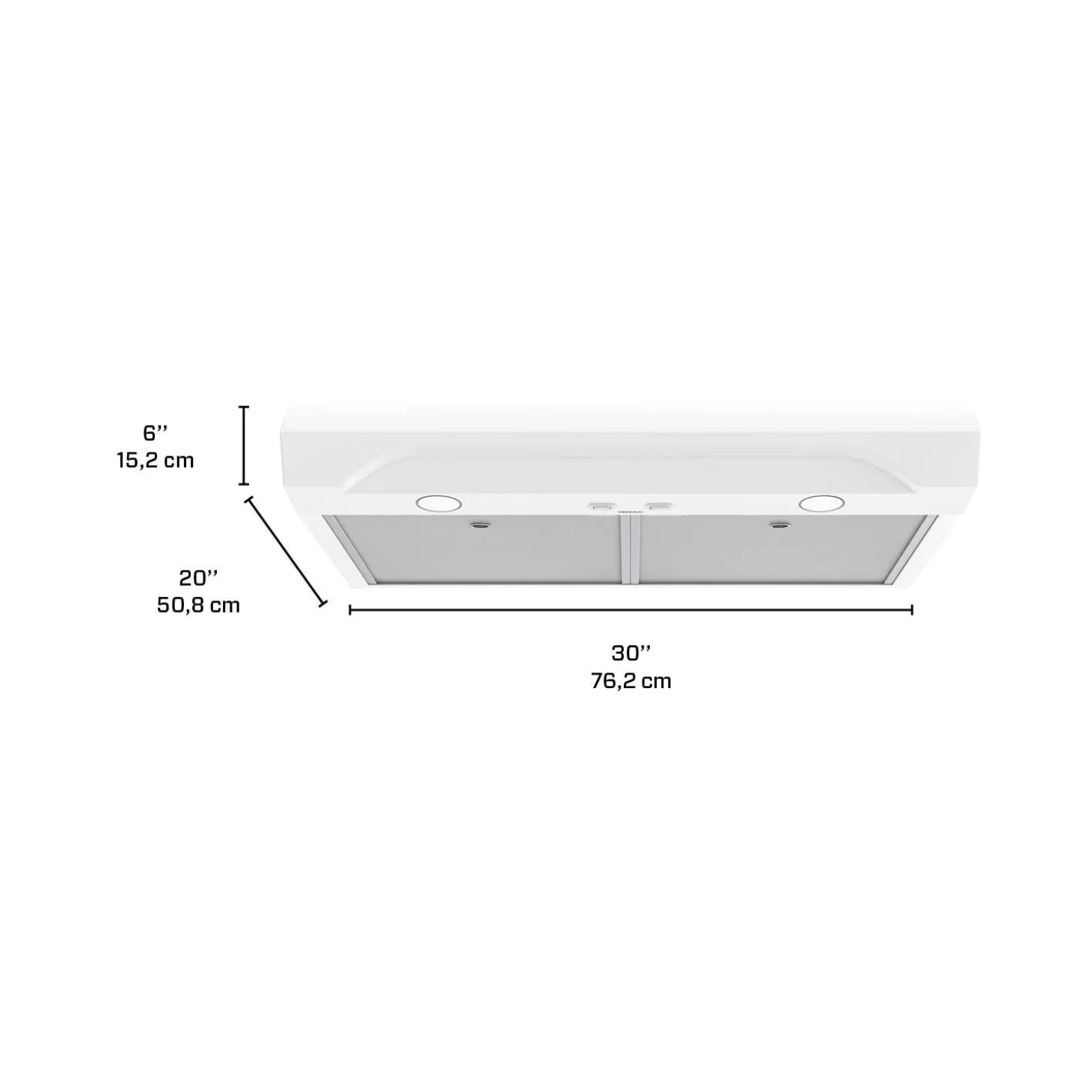 BROAN Hotte Standard Blanc 30" , 350 PI3/MIN-ALT1303WW