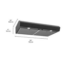 BROAN Hotte Standard Inox noir 30