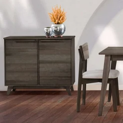 Buffet avec 2 portes - ardoise