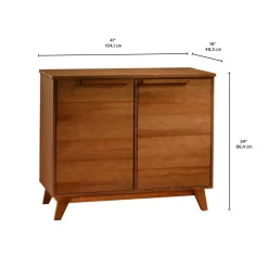 Buffet avec 2 portes - brun