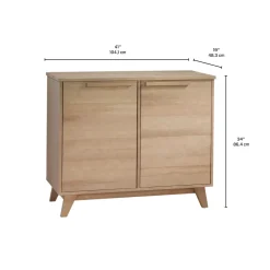 Buffet avec 2 portes - grège