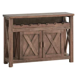 Buffet en bois avec râtelier