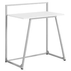 Bureau - 30"L, juvenile blanc, métal blanc - Monarch