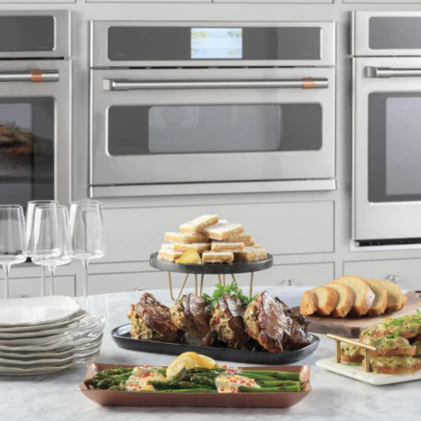 CAFE Four encastré avec cuisson rapide personnalisé Inox30" - CSB913P2VS1