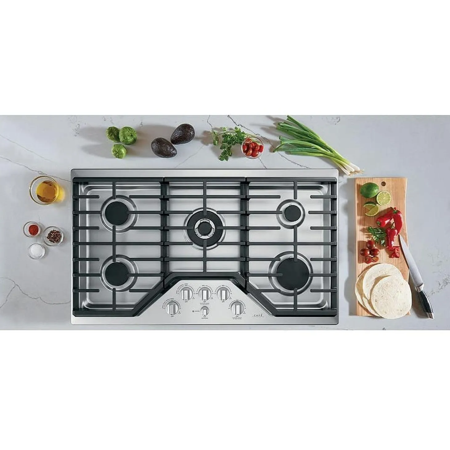 CAFE Plaque de cuisson Gaz Acier inoxydable 36" Acier inoxydable - CGP95362MS1