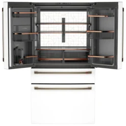 CAFE Réfrigerateur 23,2 pi3 36 po Blanc Portes françaises - CJE23DP4WW2