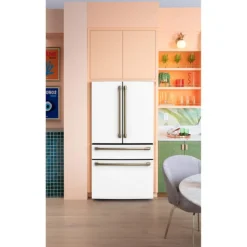 CAFE Réfrigerateur 23,2 pi3 36 po Blanc Portes françaises - CJE23DP4WW2