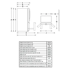 CAFE Réfrigérateur 23,1 pi3 36 po Acier inoxydable Congélateur en bas, Portes françaises - CWE23SP2MS1