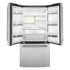CAFE Réfrigérateur 18,6 pi3 33 po Acier inoxydable Congélateur en bas, Portes françaises - CWE19SP2NS1