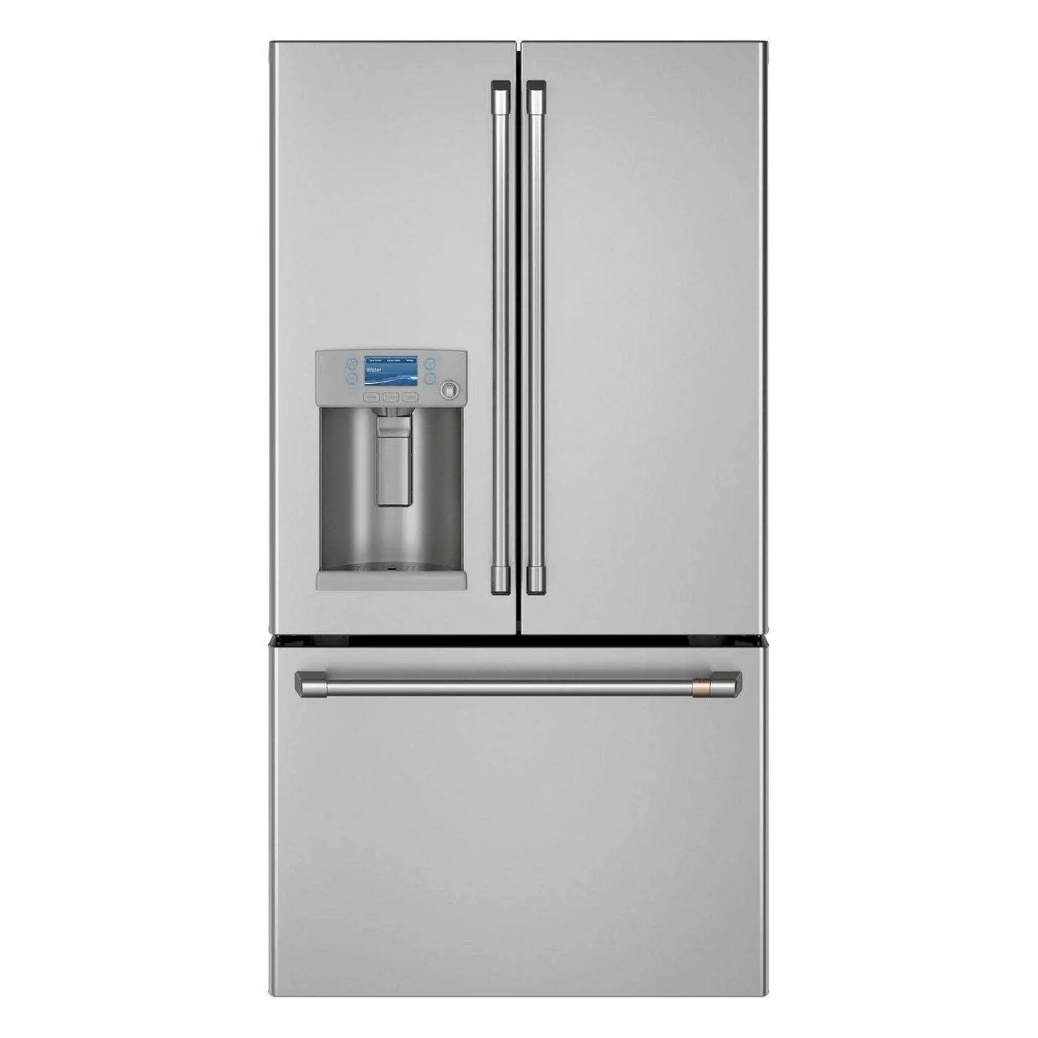 CAFE Réfrigérateur 22,1 pi3 36 po Acier inoxydable Congélateur en bas, Portes françaises - CYE22TP2MS1
