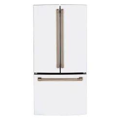 CAFE Réfrigérateur 18,6 pi3 33 po Blanc Congélateur en bas, Portes françaises - CWE19SP4NW2