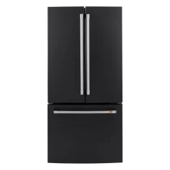 CAFE Réfrigérateur 18,6 pi3 33 po Noir Congélateur en bas, Portes françaises - CWE19SP3ND1