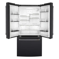 CAFE Réfrigérateur 18,6 pi3 33 po Noir Congélateur en bas, Portes françaises - CWE19SP3ND1