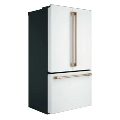 CAFE Réfrigérateur 23,1 pi3 36 po Blanc Congélateur en bas, Portes françaises - CWE23SP4MW2