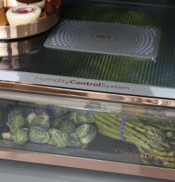 CAFE Réfrigérateur 27,8 pi3 36 po Acier inoxydable Congélateur en bas, Portes françaises - CVE28DP2NS1