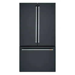 CAFE Réfrigérateur 23,1 pi3 36 po Noir Congélateur en bas, Portes françaises - CWE23SP3MD1