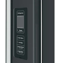 CAFE Réfrigérateur 23,1 pi3 36 po Noir Congélateur en bas, Portes françaises - CWE23SP3MD1