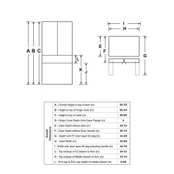 CAFE Réfrigérateur 23,2 pi3 36 po Inox Portes françaises - CJE23DP2WS1