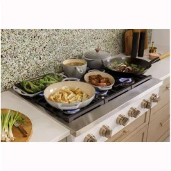 CAFE Table de cuisson Gaz Acier inoxydable 36