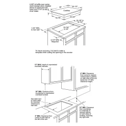 CAFE Table de cuisson Induction Noir 36