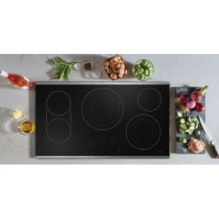 CAFE Table de cuisson Vitrocéramique Acier inoxydable 36