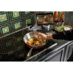 CAFE Table de cuisson Vitrocéramique Acier inoxydable 36