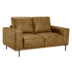 Causeuse avec assises profondes - brun