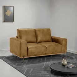 Causeuse avec assises profondes - brun