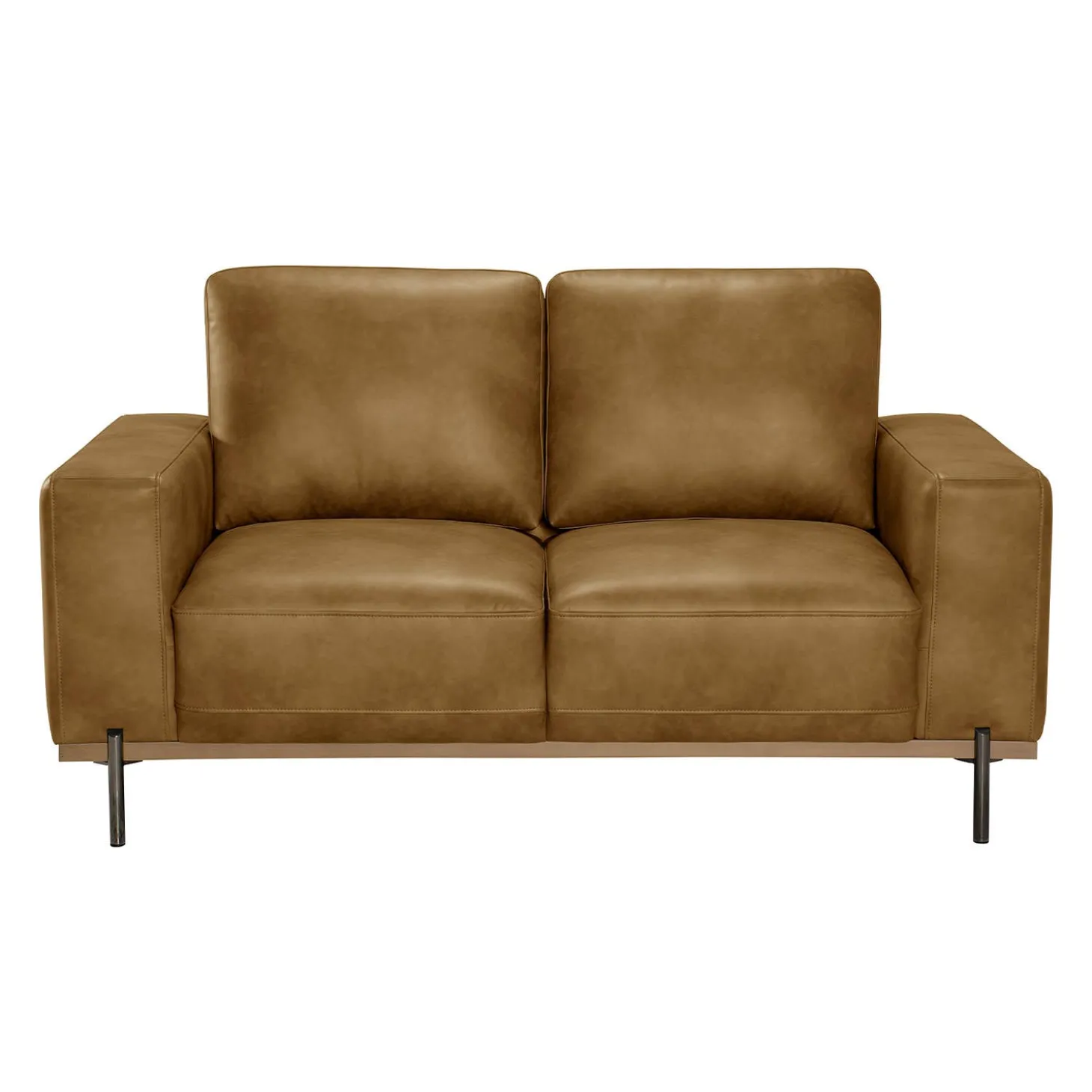 Causeuse avec assises profondes - brun